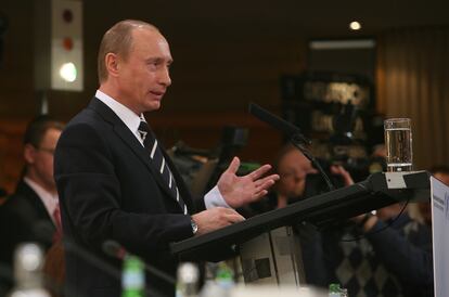 Putin, en la Conferencia de Seguridad de Múnich en febrero de 2007. 