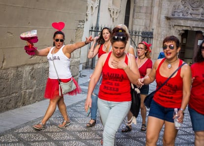 A bachelorette party in Granada.