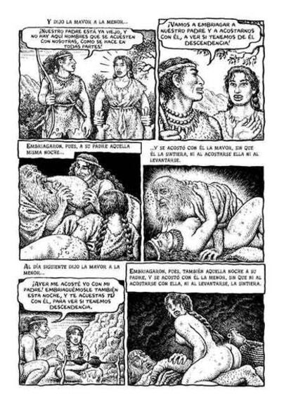 Página de <i>Génesis </i><b>(La Cúpula),</b> de Robert Crumb.