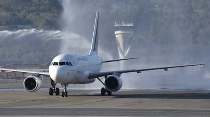 Un avión del fabricante Airbus operado por Air France