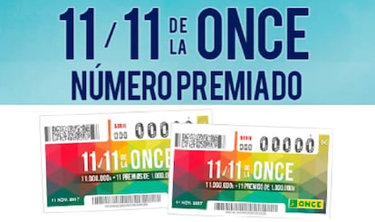 Consulta los números premiados en el Sorteo del 11 del 11 de la ONCE