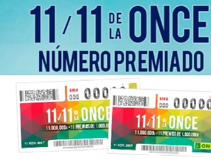 Consulta los números premiados en el Sorteo del 11 del 11 de la ONCE