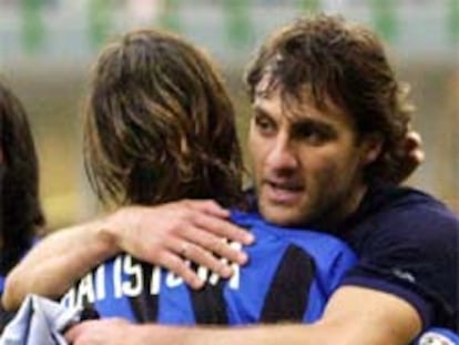 Vieri y Batistuta, dos de las estrellas del Calcio con sueldos más elevados.