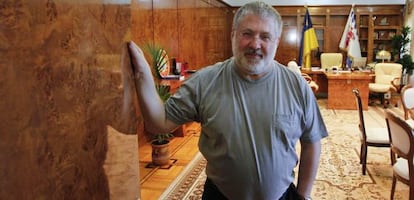 Kolomoyski posa en sus oficinas de Dnipropetrovsk el pasado 24 de mayo.