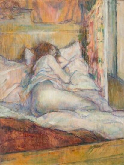 'La cama' (1898), de Toulouse-Lautrec.