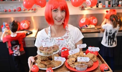 Samantha Cameron, en la cocina de la residencia del primer ministro.