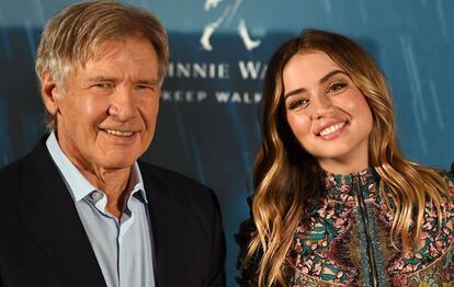 Harrison Ford y Ana de Armas, en el estreno de "Blade Runner 2049".