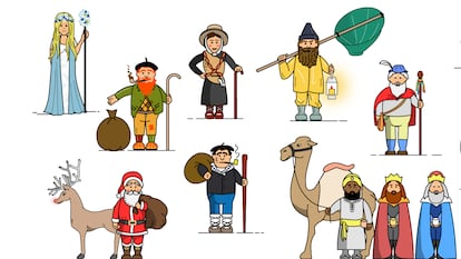El Olentzero, las Anjanas o el Apalpador: así son los seres mágicos que traen regalos en España además de los Reyes y Papá Noel