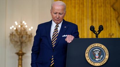 Biden, en su conferencia el miércoles.