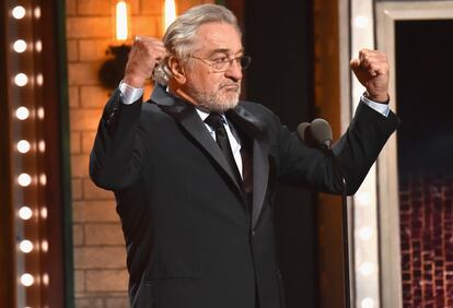 Robert de Niro durante su intervención en los Tony.