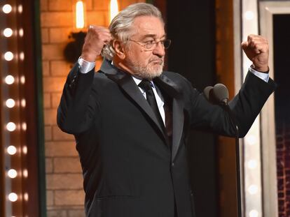 Robert de Niro durante su intervención en los Tony.