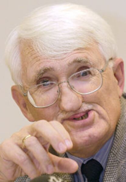 Jürgen Habermas, en la Feria del Libro de Francfort.