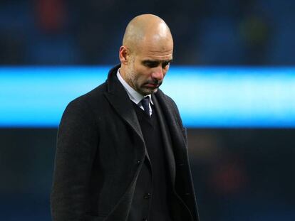 Guardiola, en el partido ante el Tottenham.