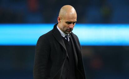 Guardiola, en el partido ante el Tottenham.