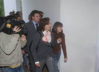 Rosa Jimeno, ayer, a la entrada de los Juzgados de Marbella.