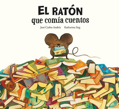 Portada de ‘El ratón que comía cuentos’ (nubeOCHO).