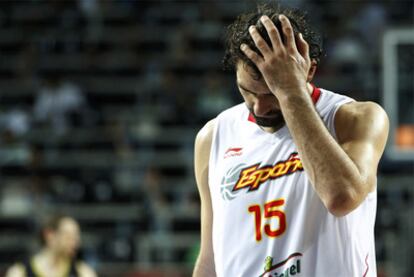 Jorge Garbajosa, tras perder ante Argentina.