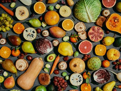 Bodegón de Frutas y Verduras.