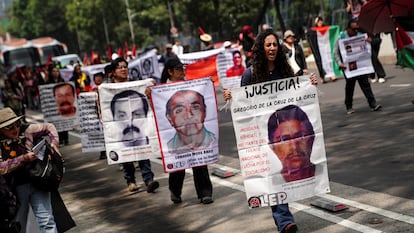 Día Internacional de las Víctimas de Desapariciones Forzadas, en la Ciudad de México.