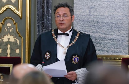 El fiscal general del Estado Álvaro García, en la apertura del año judicial de 2024. 