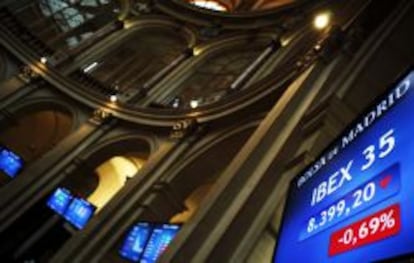 El principal indicador de la bolsa española, el IBEX 35.