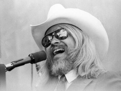 Leon Russell, en Berkeley, California, en 1977.