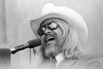 Leon Russell, en Berkeley, California, en 1977.