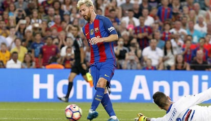 Leo Messi fa un gol al darrer Gamper.