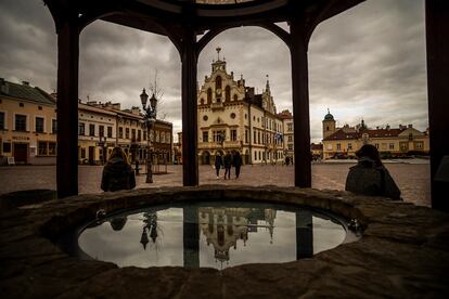 La plaza del Mercado de Rzeszów. 