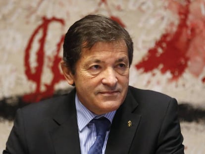 El presidente del Gobierno de Asturias y de la gestora del PSOE, Javier Fern&aacute;ndez, el pasado d&iacute;a 19 en el Consejo de Gobierno del Principado.