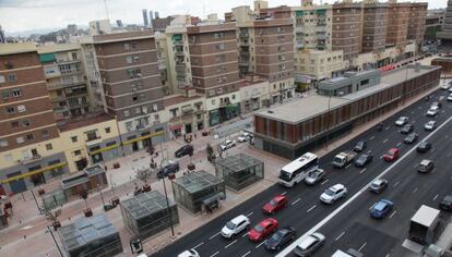 La superficie de la estación de Avenida de América tras la reforma.