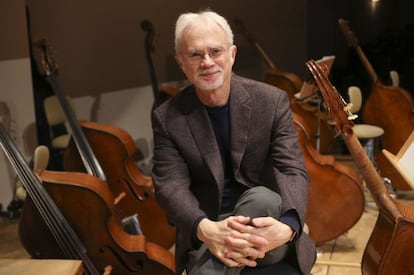 El compositor estadounidense John Adams, en el Auditorio Nacional.