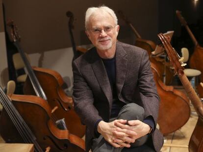 El compositor estadounidense John Adams, en el Auditorio Nacional. 