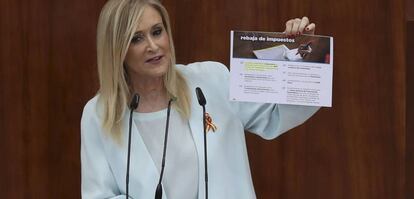 La presidenta de la Comunidad de Madrid Cristina Cifuentes.