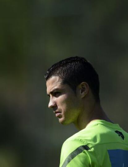 Cristiano Ronaldo, fotografiado en Praia del Rey (Portugal), el pasado miércoles.