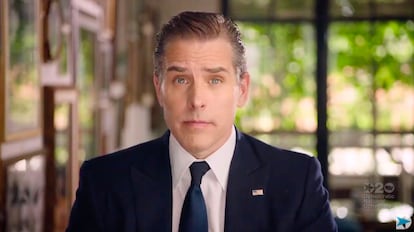 Hunter Biden, en su intervención virtual en la Convención Demócrata este verano.