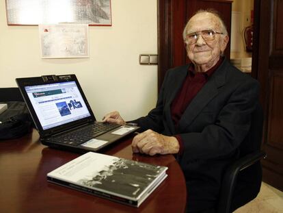 Santiago Carrillo, secretario general del PCE durante la Transici&oacute;n. 