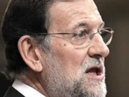 El líder del PP, Mariano Rajoy, en la sesión de su investidura como presidente del Gobierno.