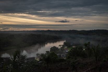 Sunset in the community of San Isidro, June 15, 2024. 