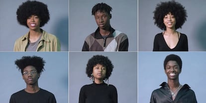 Seis de los modelos de la pr&oacute;xima campa&ntilde;a de Gucci.