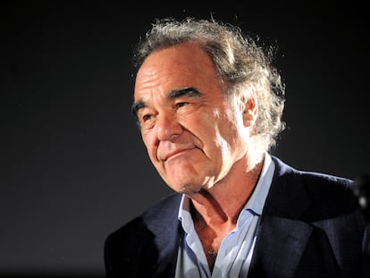 Oliver Stone em julho de 2019 no Festival Ritrovato, em Bolonha, Itália.