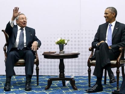 Raúl Castro e Barack Obama, em abril deste ano.