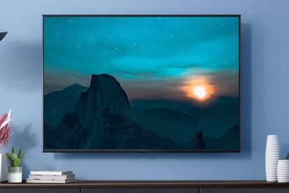 Smart TV de Xiaomi en pared