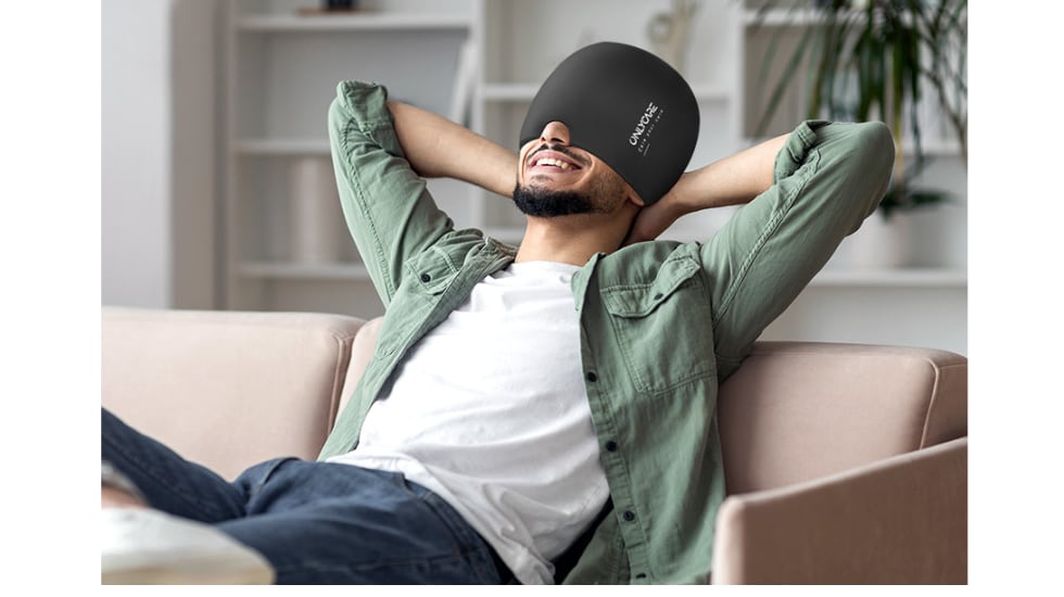 Este gorro para la migraña se adapta perfectamente a la forma de la cabeza.