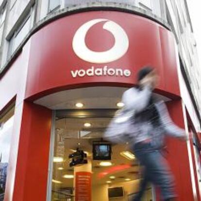 Vista de una tienda de Vodafone