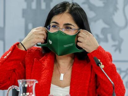 La ministra de Sanidad, Carolina Darias.