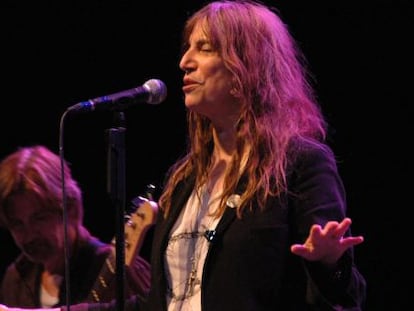 Patti Smith en una actuación de 2010