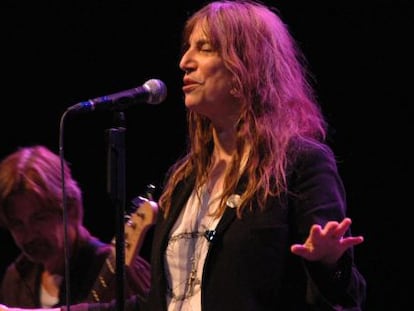 Patti Smith en una actuaci&oacute;n de 2010