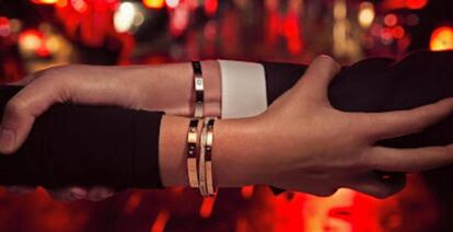 La emblemática pulsera Love de Cartier, uno de los productos falsificados.