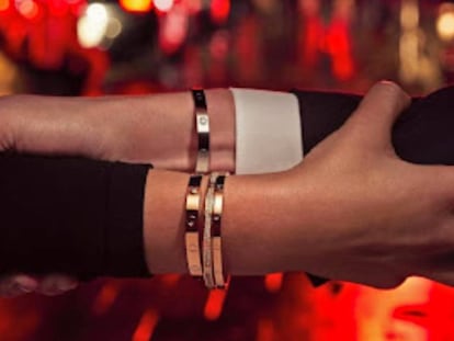 La emblemática pulsera Love de Cartier, uno de los productos falsificados.